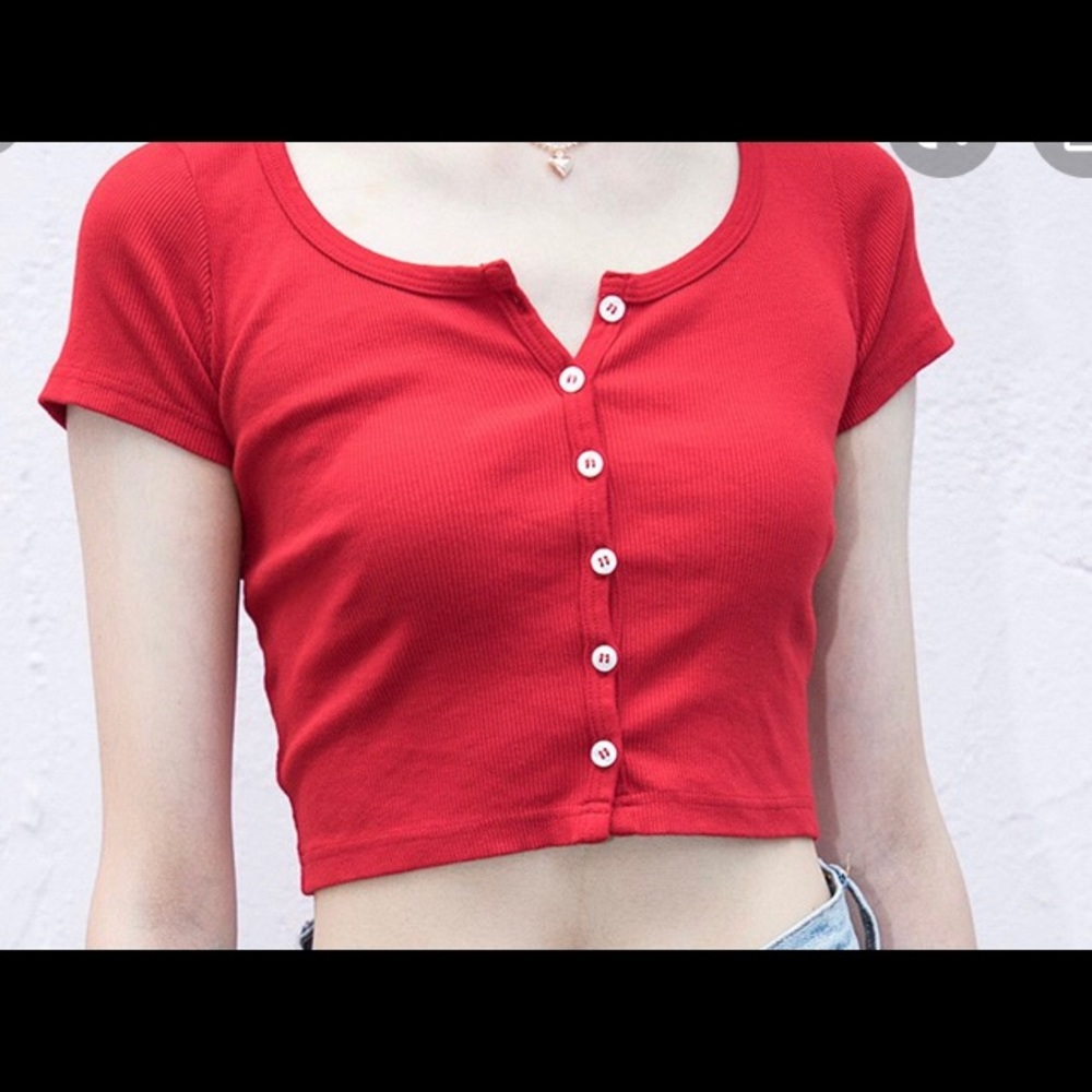 Brandy Melville red zelly top!